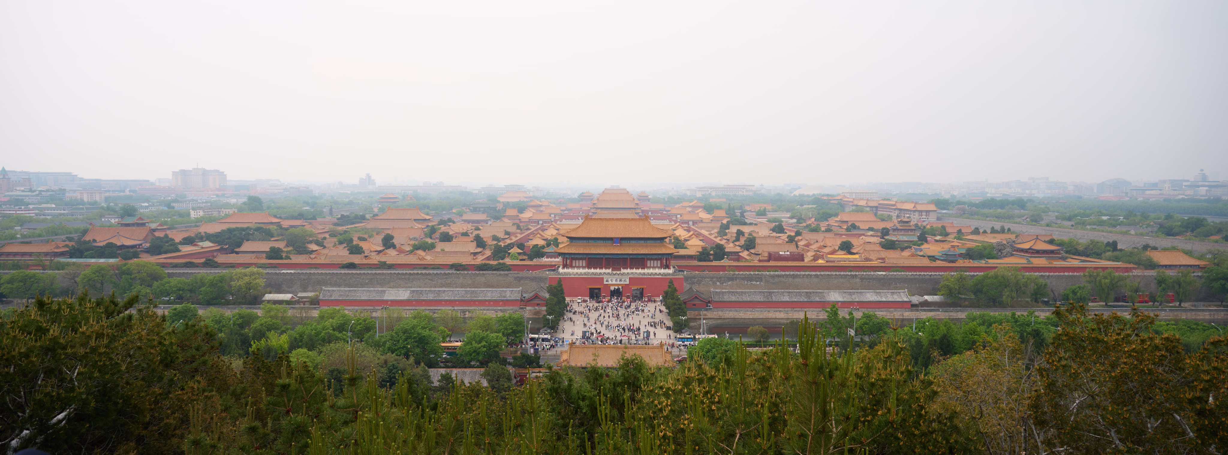 Overlooking the Forbidden City from Jingshan Park